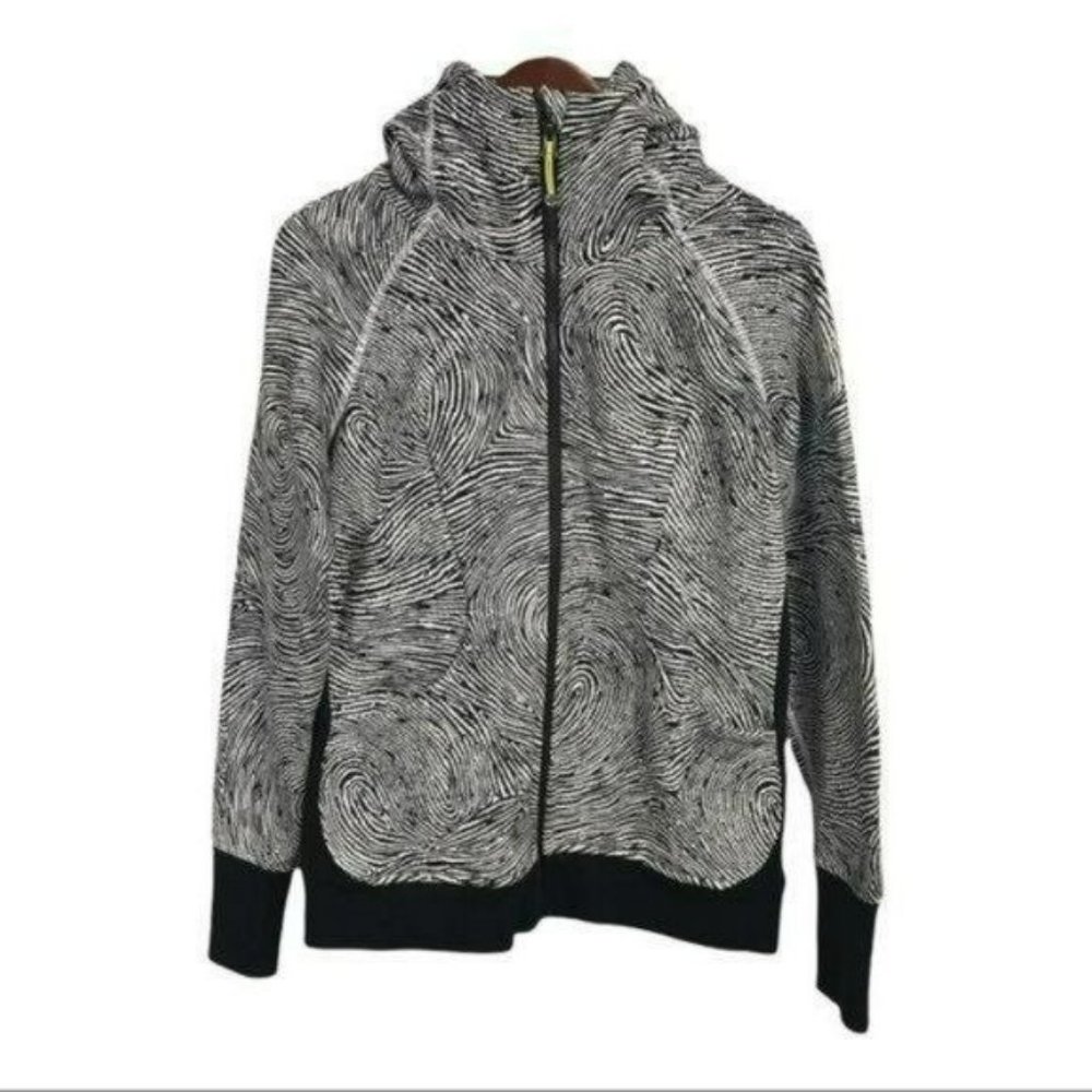Lululemon Scuba Hoodie Rare Seawheeze Thumb Print 2016, Size 10